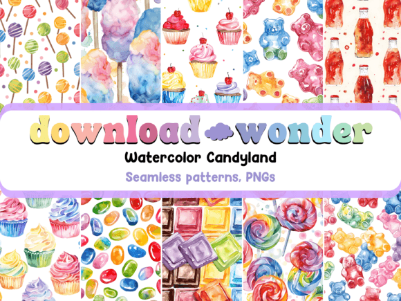 Candyland Seamless Patterns: Sweetening Your Digital Creations with Premium Candy-Themed Designs