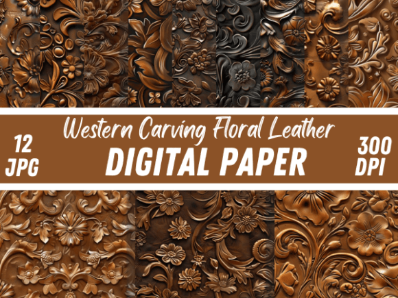 Discover the Beauty of Western Carving Floral Paper Patterns and Luxury Wood & Leather Texture Designs