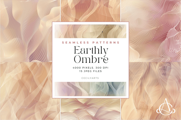 Earthly Ombre Seamless Patterns: Elevate Your Crafting with Timeless Design
