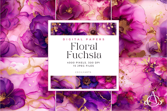 Floral Fuchsia Seamless Patterns: Elevating Your Crafting Projects with Purpose