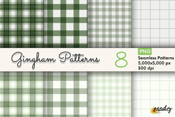 Green Gingham Patterns: A Versatile Design Element for Creative Projects