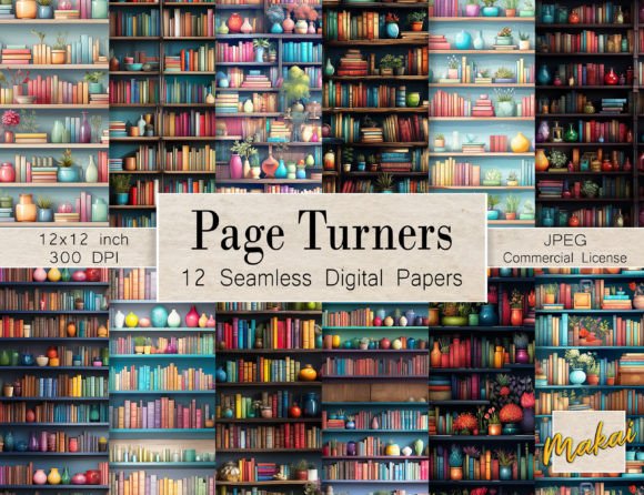 Library Bookshelves Seamless Patterns: A Digital Artist's Guide to Creating Storytelling Textures
