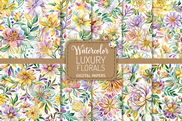 Luxury Florals - Delicate Paper Patterns: A Modern Creative Essential