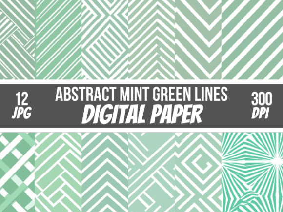 Mint Green White Lines Seamless Patterns: A Versatile Design Element for Modern Creativity