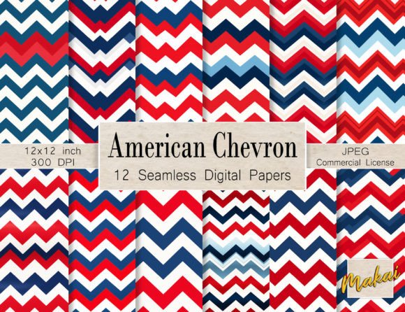 Modern America Chevron Patterns