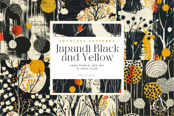Modern Japandi Black Yellow Patterns: A Strategic Approach to Creative Design