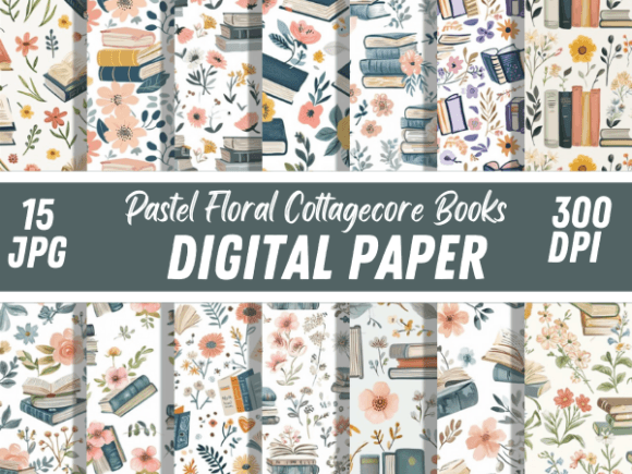 Pastel Floral Book Backgrounds Patterns: A Delicate Touch for Creative Projects