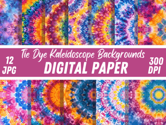 Tie Dye Kaleidoscope Vibrant Patterns