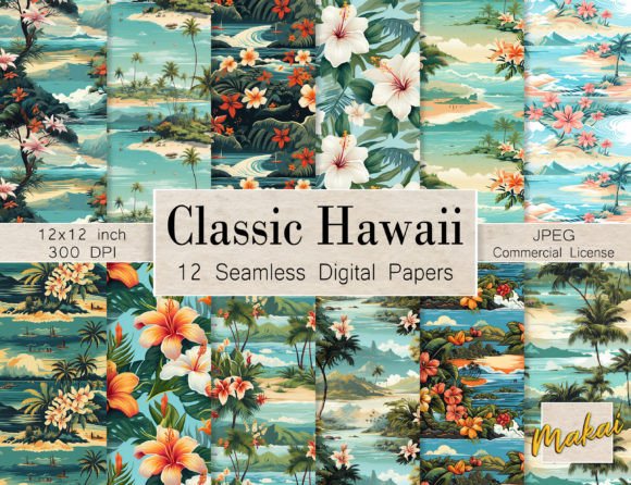 Vintage Hawaiian Seamless Patterns: A Strategic Tool for Creative and Commercial Projects
